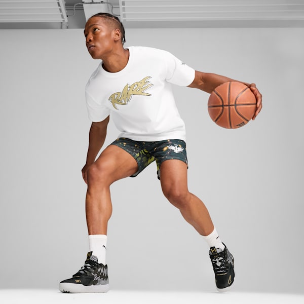 Tenis de baloncesto para hombres PUMA x LAMELO BALL MB.01 50th, PUMA White-PUMA Black-PUMA Gold, extralarge