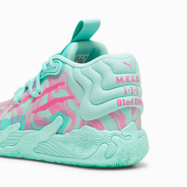 PUMA x LAMELO BALL MB.03 Miami Big Kids' Basketball Shoes, Electric Peppermint-Ravish, extralarge