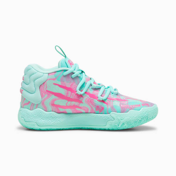 PUMA x LAMELO BALL MB.03 Miami Big Kids' Basketball Shoes, Electric Peppermint-Ravish, extralarge