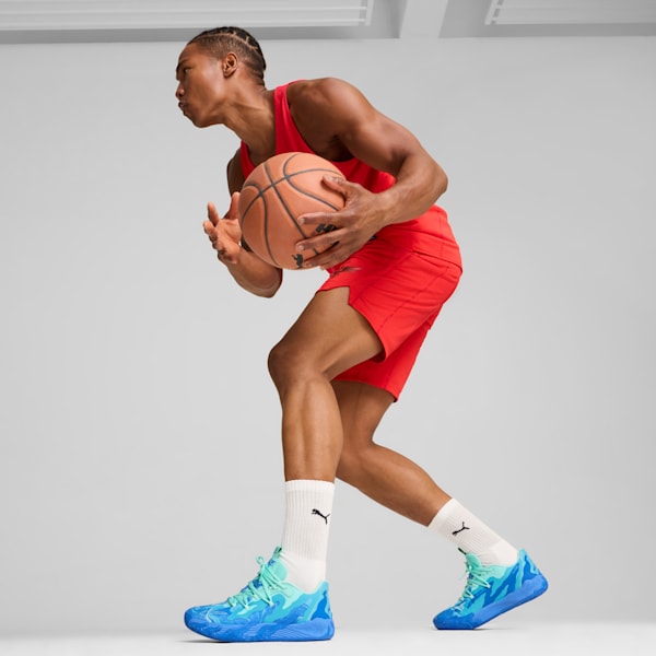 Tenis de basquetbol para hombre PUMA x LAMELO BALL MB.03 Team, Hyperlink Blue-Bright Aqua-Electric Peppermint, extralarge