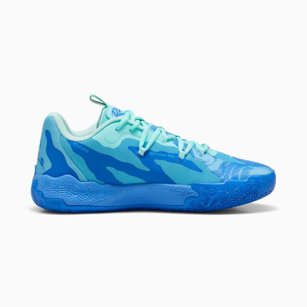 PUMA x LAMELO BALL MB.03 Lo Team Men's Basketball Shoes, Hyperlink Blue-Bright Aqua-Electric Peppermint, extralarge