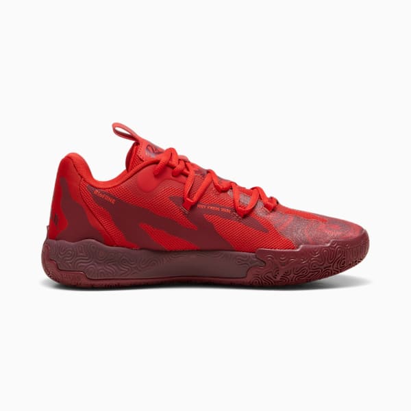 PUMA x LAMELO BALL MB.03 Lo Team Men's Basketball Shoes, Team Regal Red-For All Time Red, extralarge