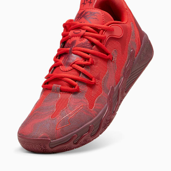 PUMA x LAMELO BALL MB.03 Lo Team Men's Basketball Shoes, Team Regal Red-For All Time Red, extralarge