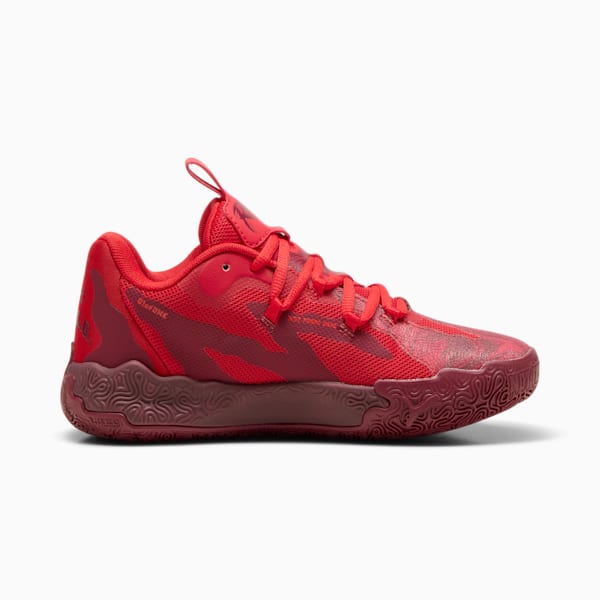 PUMA x LAMELO BALL MB.03 Lo Team Big Kids' Basketball Shoes, Team Regal Red-For All Time Red, extralarge