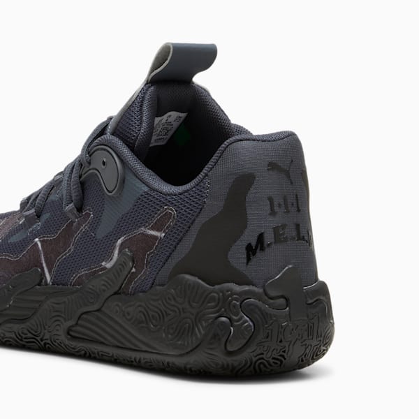 PUMA x LAMELO BALL MB.03 Lo Team Big Kids' Basketball Shoes, PUMA Black-Strong Gray, extralarge