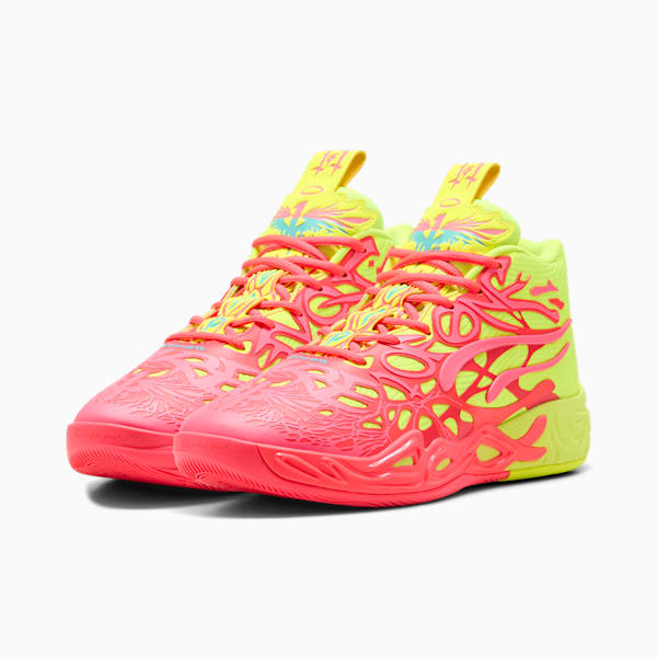 Chaussures de basketball PUMA x LAMELO BALL MB.04 1Love Homme, Pink Alert-Yellow Alert, extralarge