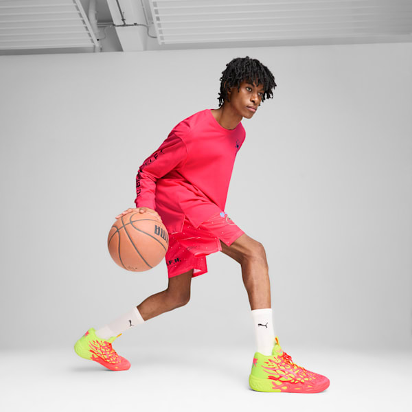Chaussures de basketball PUMA x LAMELO BALL MB.04 1Love Homme, Pink Alert-Yellow Alert, extralarge