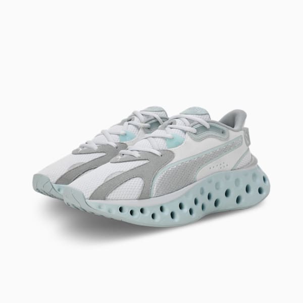 SOFTRIDE Frequence Women's Running Shoes, Silver Mist-Dewdrop-PUMA White, extralarge-IND