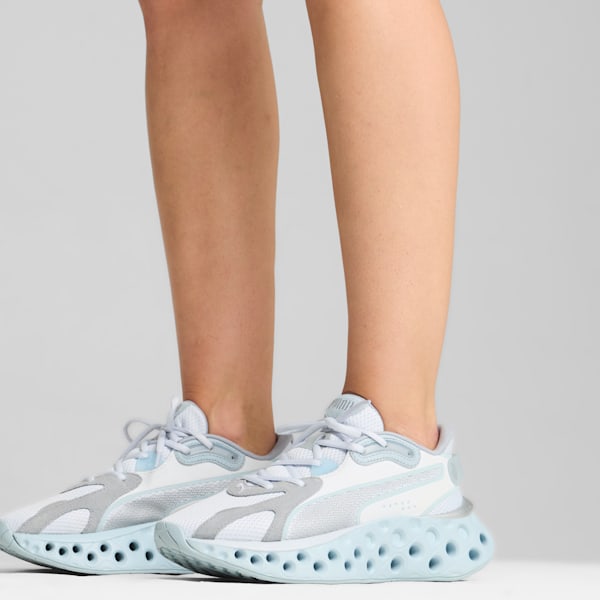 SOFTRIDE Frequence Women's Running Shoes, Silver Mist-Dewdrop-PUMA White, extralarge-IND