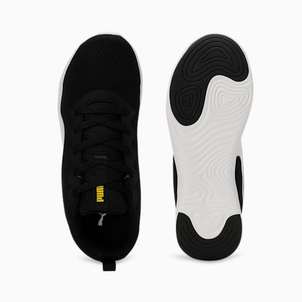 SOFTRIDE Vital Engineered Mesh Men's Running Shoes, PUMA Black-PUMA White-Lemon Meringue, extralarge-IND