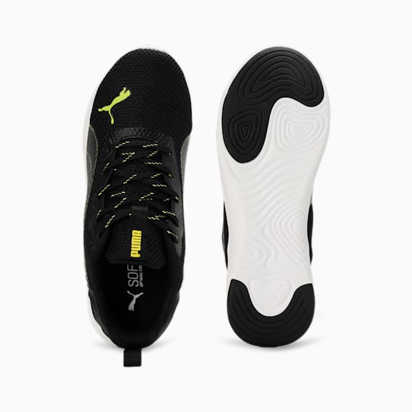 SOFTRIDE Runphlo Men's Running Shoes, Yellow Burst-PUMA Black, extralarge-IND