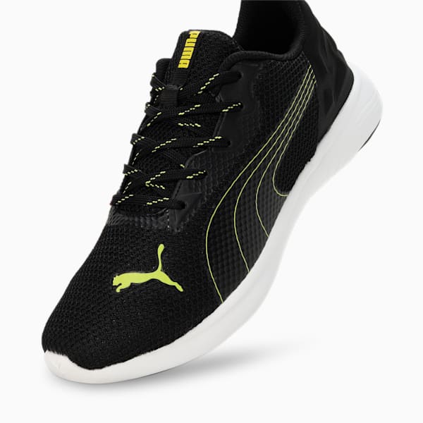 SOFTRIDE Runphlo Men's Running Shoes, Yellow Burst-PUMA Black, extralarge-IND