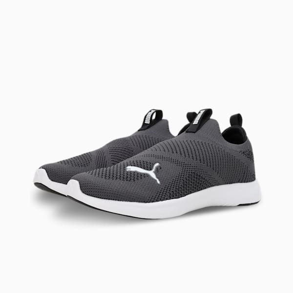 PUMA Softride Gush Men's Slip-On Shoes, PUMA Black-PUMA White-Dark Coal, extralarge-IND