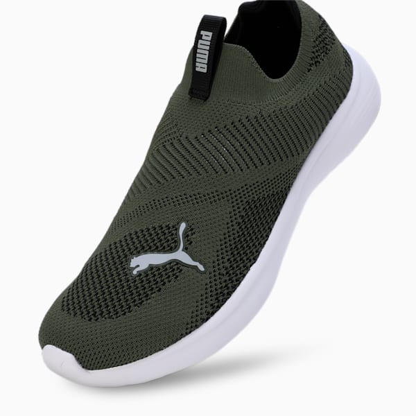 Softride Gush Men's Slip-On Shoes, Myrtle-Ash Gray-PUMA Black, extralarge-IND