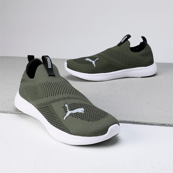 Softride Gush Men's Slip-On Shoes, Myrtle-Ash Gray-PUMA Black, extralarge-IND