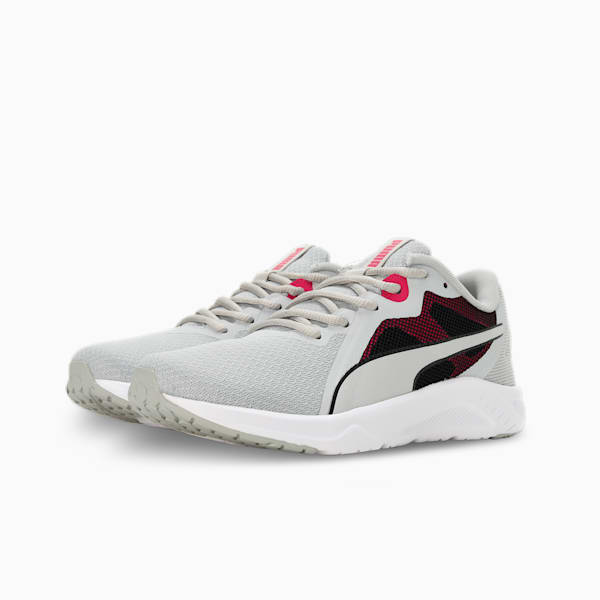 PUMA Seriah Women's Running Shoes, Cool Light Gray-Pinktastic-PUMA Black, extralarge-IND