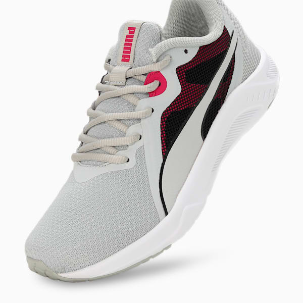 PUMA Seriah Women's Running Shoes, Cool Light Gray-Pinktastic-PUMA Black, extralarge-IND