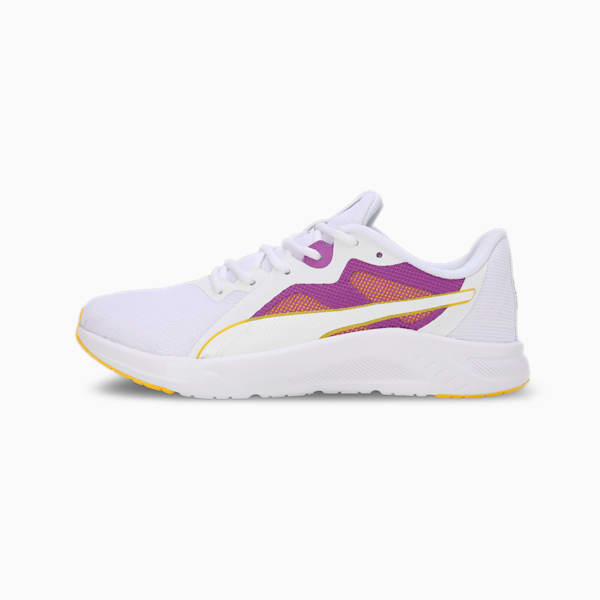 Seriah Women's Running Shoes, PUMA White-Ultraviolet-Pelé Yellow, extralarge-IND