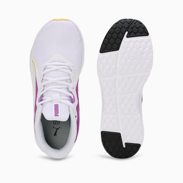 Seriah Women's Running Shoes, PUMA White-Ultraviolet-Pelé Yellow, extralarge-IND