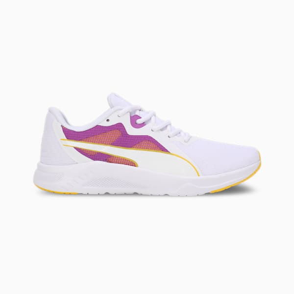 Seriah Women's Running Shoes, PUMA White-Ultraviolet-Pelé Yellow, extralarge-IND
