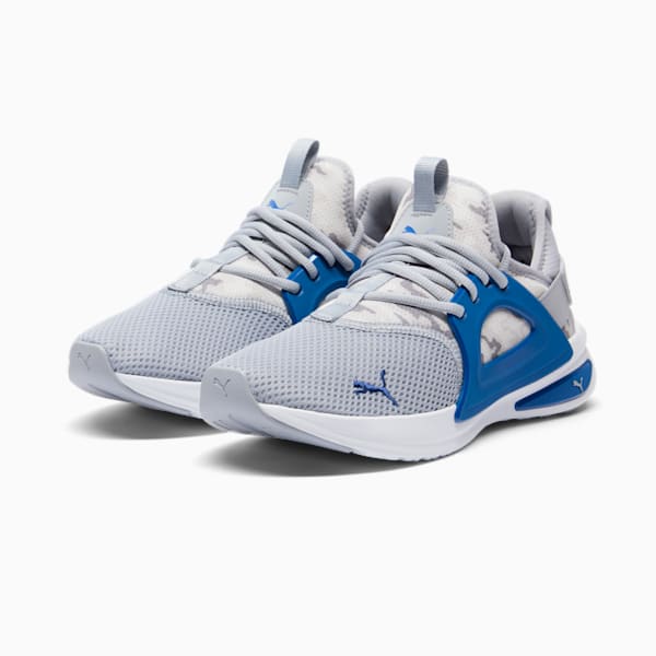 Tenis para correr para hombre Softride Enzo Camo, Gray Fog-Cobalt Glaze-PUMA White, extralarge