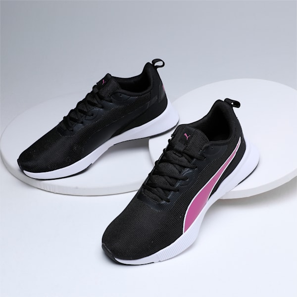 Flyer Flex V1 Unisex Running Shoes, PUMA Black-Deep Orchid, extralarge-IND