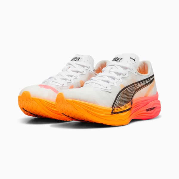 Deviate NITRO™ Elite 3 Men's Running Shoes, PUMA White-Sunset Glow-Sun Stream, extralarge