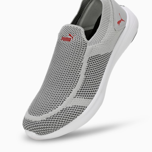 Softride Dimorphos Men's Slip-On Shoes, Ash Gray-Chili Oil-PUMA Black, extralarge-IND