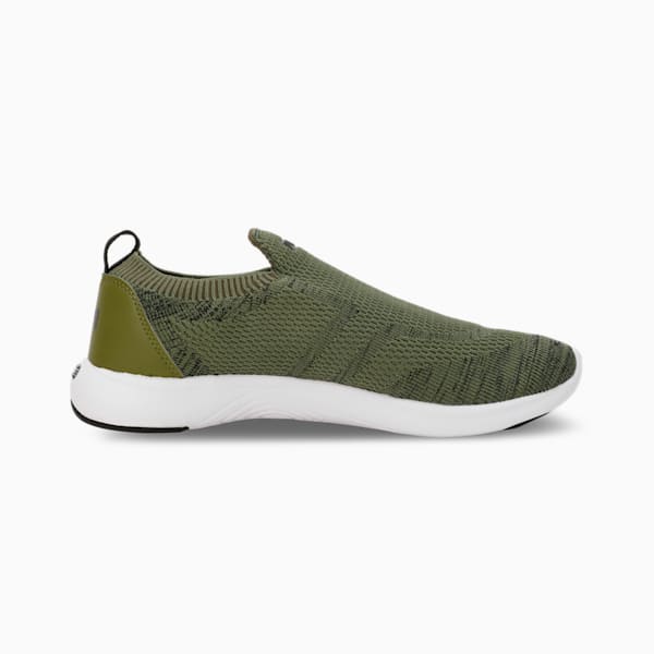 Olive slip on sneakers shop