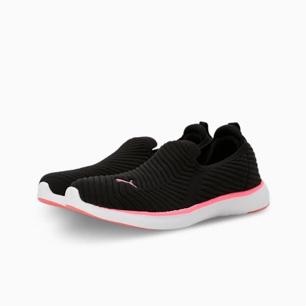 Softride Pegasi Knit Women's Slip-On Shoes, PUMA Black-Passionfruit, extralarge-IND