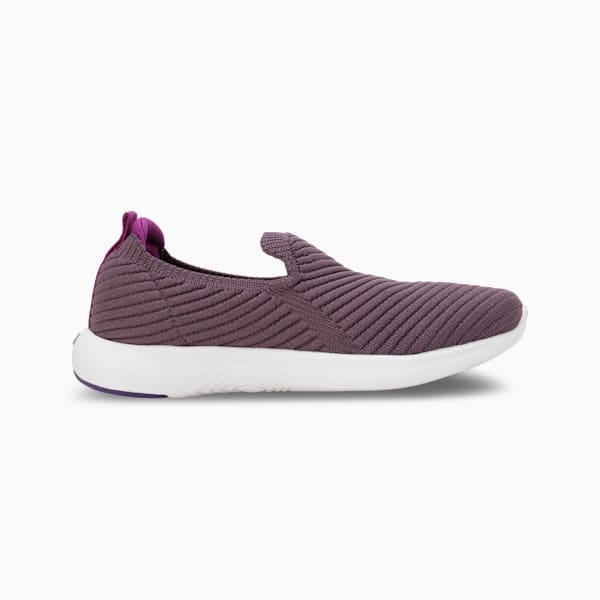 Softride Pegasi Knit Women's Slip-On Shoes, Purple Pop-PUMA White-Purple Charcoal, extralarge-IND