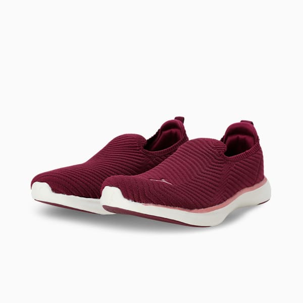 Softride Pegasi Knit Women's Slip-On Shoes, Team Regal Red-Rose Gold, extralarge-IND