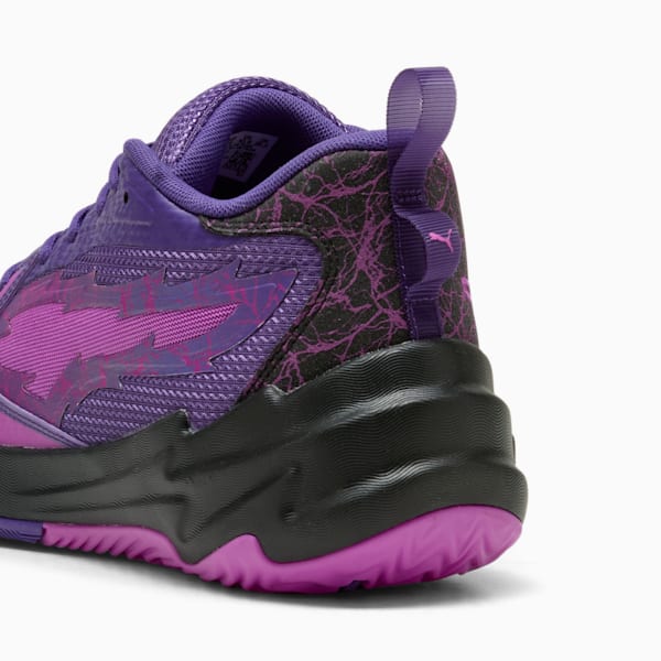 Scoot Zeros Purple Lightning Basketball Shoes, Pure Magenta-PUMA Black, extralarge-IND