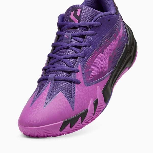 Scoot Zeros Purple Lightning Basketball Shoes, Pure Magenta-PUMA Black, extralarge-IND