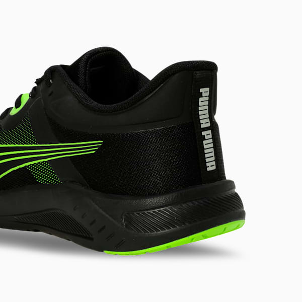 Vitality Connect Men's Running Shoes, PUMA Black-Lime Smash-Smokey Gray, extralarge-IND