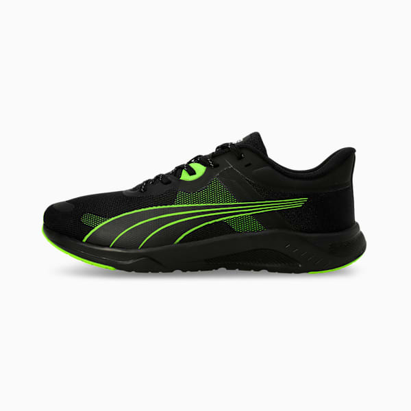 Vitality Connect Men's Running Shoes, PUMA Black-Lime Smash-Smokey Gray, extralarge-IND