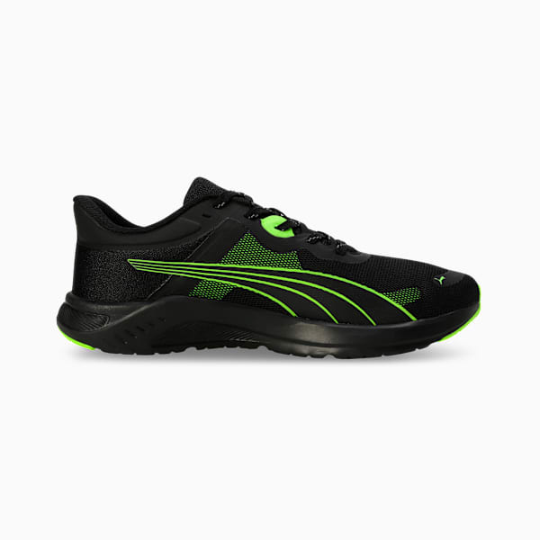 Vitality Connect Men's Running Shoes, PUMA Black-Lime Smash-Smokey Gray, extralarge-IND