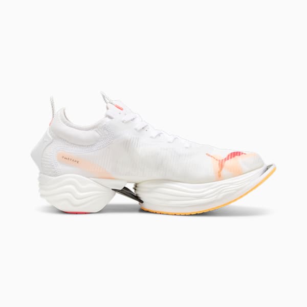 メンズ FAST-R ニトロ エリート 2 ランニングシューズ, PUMA White-Sunset Glow-Sun Stream, extralarge-JPN