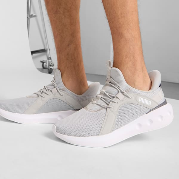 SOFTRIDE Carson Sliptech Men's Sneakers, Cool Light Gray-Cool Dark Gray-PUMA White, extralarge