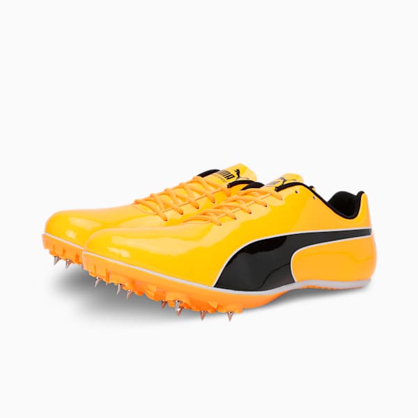 evoSPEED Sprint 14.5 Spikes Track and Field Running Shoes, Sun Stream-PUMA Black-PUMA White, extralarge-IND