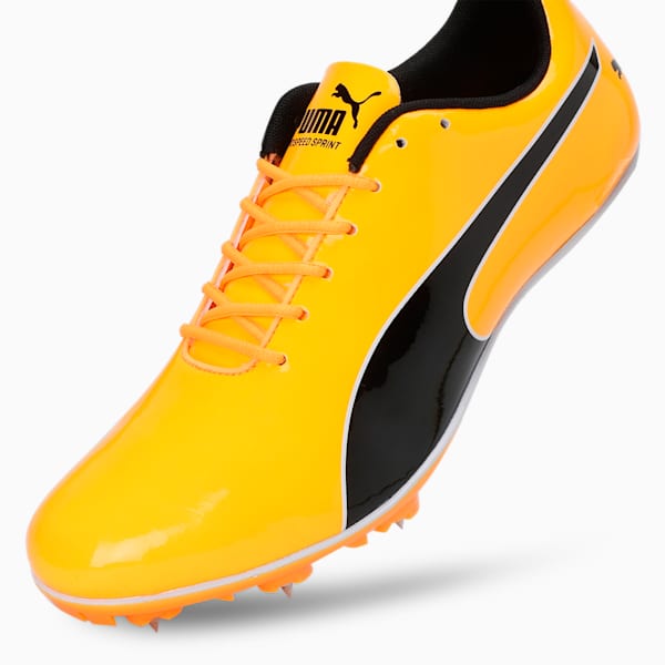 evoSPEED Sprint 14.5 Spikes Track and Field Running Shoes, Sun Stream-PUMA Black-PUMA White, extralarge-IND