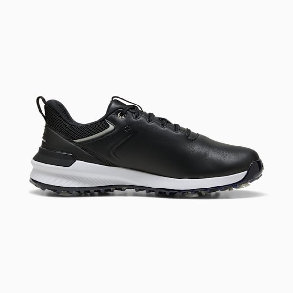 IGNITE Innovate Leather Golf Shoes Men, PUMA Black-PUMA Silver, extralarge