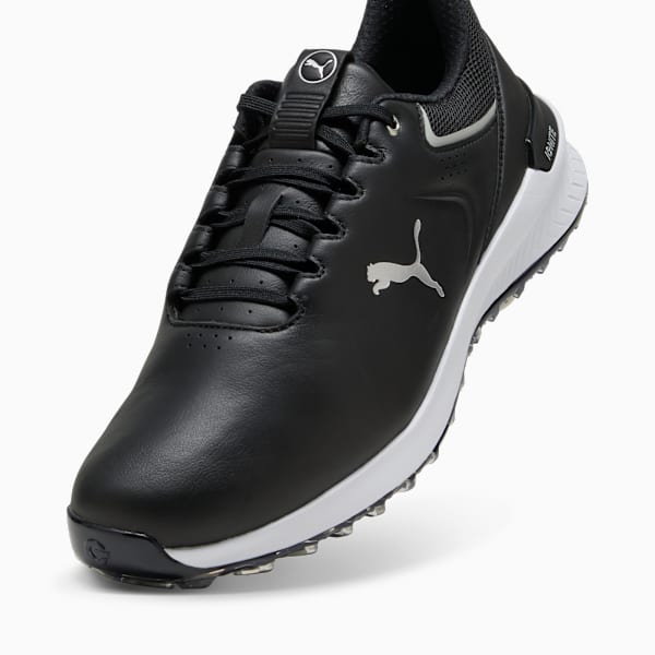 IGNITE Innovate Leather Golf Shoes Men, PUMA Black-PUMA Silver, extralarge