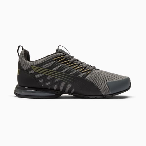 Chaussures de course à pied Voltaic Evo Wide Homme, Cool Dark Gray-PUMA Black-PUMA Olive, extralarge