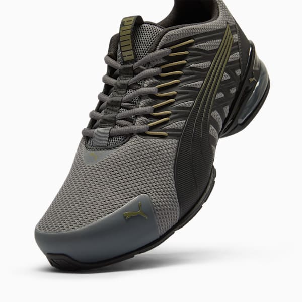 Chaussures de course à pied Voltaic Evo Wide Homme, Cool Dark Gray-PUMA Black-PUMA Olive, extralarge