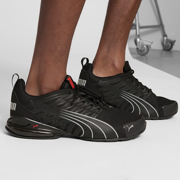 Voltaic Evo Wide Men's Running Shoes, PUMA Black-For All Time Red-Stormy Slate, extralarge
