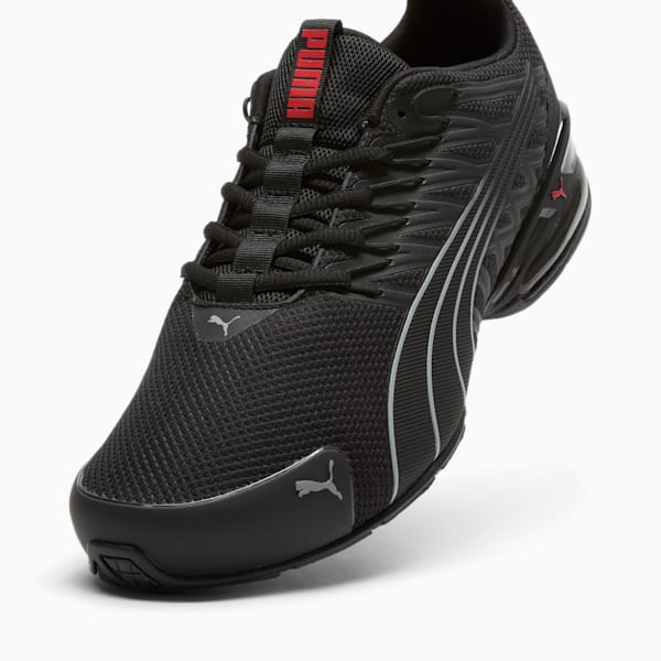 Voltaic Evo Wide Men's Running Shoes, PUMA Black-For All Time Red-Stormy Slate, extralarge