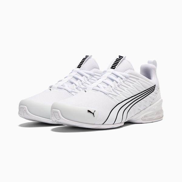 Voltaic Evo Wide Men's Running Shoes, PUMA White-PUMA Black, extralarge