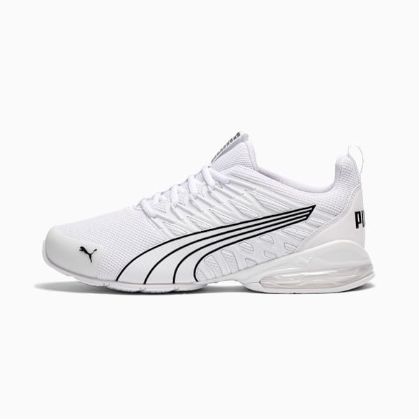 Voltaic Evo Wide Men's Running Shoes, PUMA White-PUMA Black, extralarge