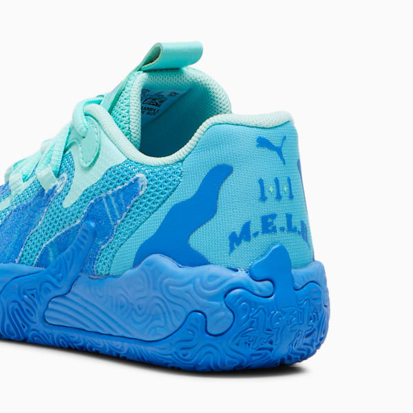 PUMA x LAMELO BALL MB.03 Lo Team Little Kids' Basketball Shoes, Hyperlink Blue-Bright Aqua-Electric Peppermint, extralarge